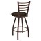 Holland Bar Stool Co 25" Swivel Counter Stool, Brnz Finish, Rein Coffee Seat X410 - alternate 2